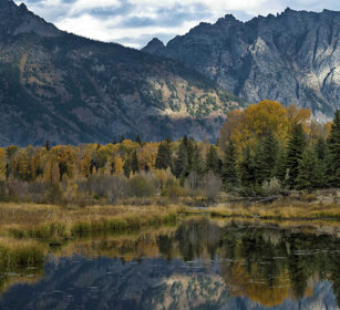 paesaggio, landscape Schwabacher landing, Grand Teton range