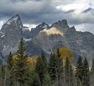 paesaggio, landscape Schwabacher landing, Grand Teton range