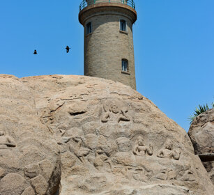 faro, lighthouse Mamallapuram, Tamil Nadu