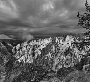 il gran canyon del fiume Yellowstone the canyon of the Yellowstone river