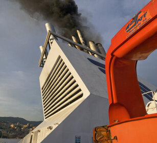 sul traghetto Genova-Porto Torres aboard of the Genoa-Porto Torres ferry