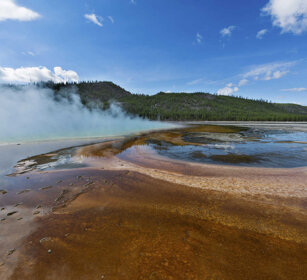 paesaggio, landscape Grand Prismatic Spring, Yellowstone NP