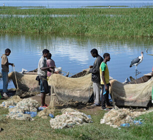 pescatori, fishers lago Awasa, lake Awasa