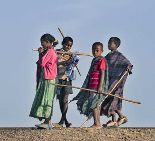 Bambini etiopi, Ethiopian boys Debre Libanos