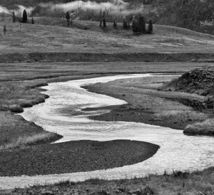 paesaggio, landscape valle Lamar, Lamar valley, Yellowstone