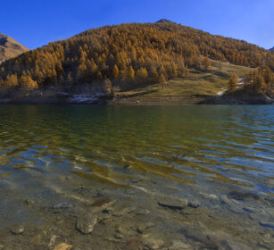 paesaggio, landscape lago di Rochemolles (To). Rochemolles lake