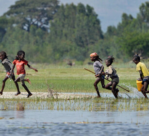 bambini Sidama, Sidama children lago Tana, lake Tana
