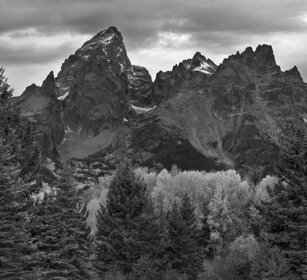 paesaggio, landscape Grand Teton range, Schwabacher Landing