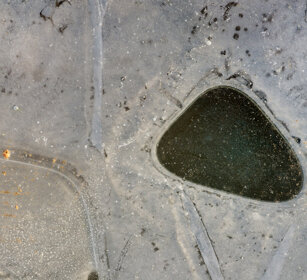 pozzanghera gelata, icy puddle