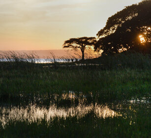 tramonto, sunset lago Awasa, lake Awasa