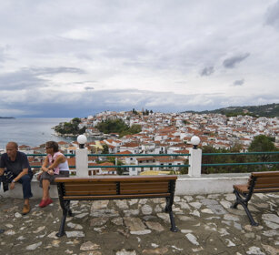 paesaggio urbano, urban landscape Skiathos, Grecia, Greece