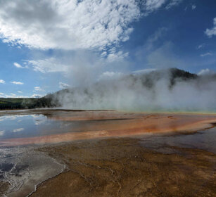 paesaggio, landscape Grand Prismatic Spring, Yellowstone NP