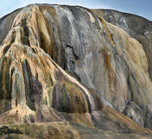 depositi calcarei, calcareous sediments Mammoth Hot spring, PN di Yellowstone, Yellowstone NP