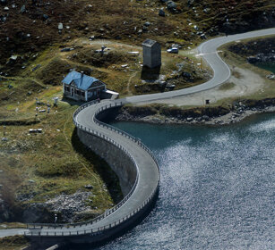 diga dell'Enel al Nivolet, Enel dam at the Nivolet Piemonte, Piedmont