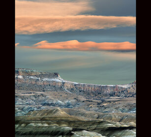 Tramonto, sunset Bad Lands, Argentina Tramonto, sunset Bad Lands, Argentina