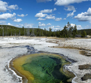 pozza sulfurea, sulphureous pool PN di Yellowstone, Yellowstone NP