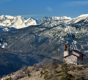 cappella di S. Barnaba, St. Barnaba chapel valle Susa, Piemonte. Susa valley, Piedmont