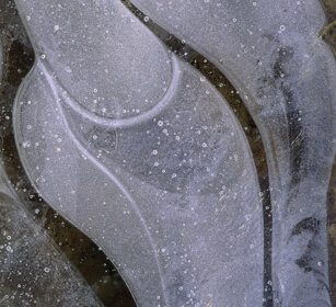 pozzanghera gelata, icy puddle