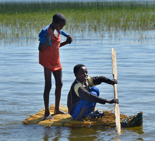 ragazzi Sidama, Sidama boys lago Zway, lake Zway