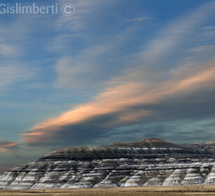 tramonto sulle Bad lands, verso El Chalten PN Los Glaciares, Argentina
