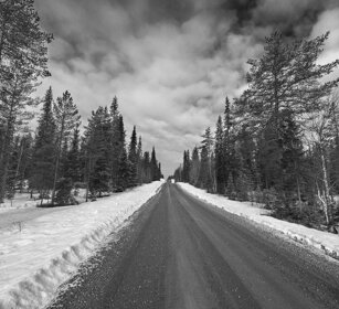 strada sterrata, dirt road Finlandia, Finland