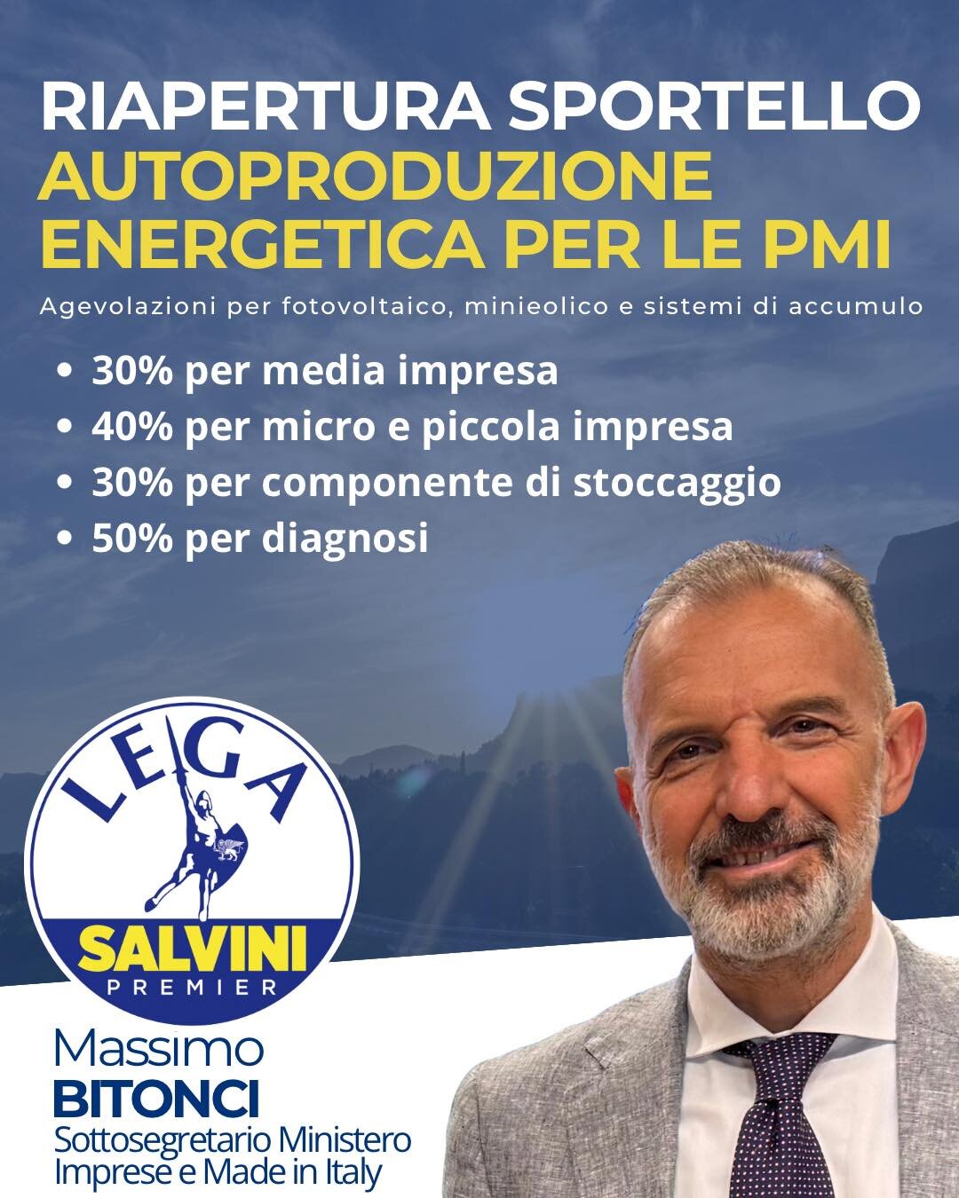 Energia, riapre sportello incentivi per l'autoproduzione