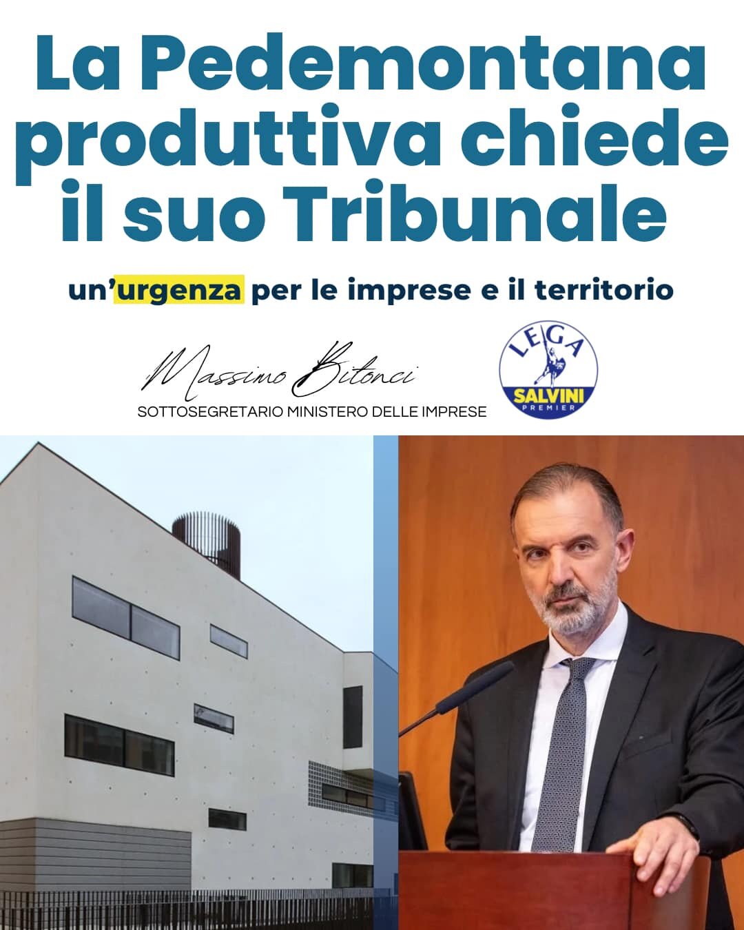 la Pedemontana produttiva chiede il suo Tribunale, un&rsquo;urgenza per le imprese e il territorio