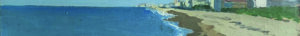 Veduta di Jesolo, olio su tela, 1975
