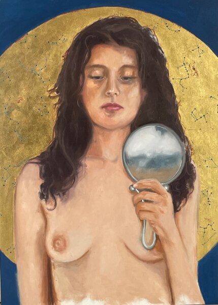 andromeda, 55x78, olio e foglia oro su tela, 2025 copia 2.jpeg