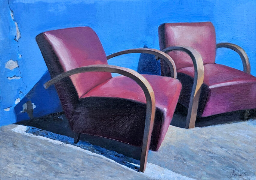 %22due poltrone per uno%22, 2024, olio su tavola, 21 x 29.jpeg