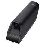 MotionProtect Curtain - Sensore wireless bianco e nero per interni, vista laterale con doppio sensore PIR per rilevamento preciso