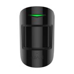 MotionProtect Nera (Vista Frontale): &quot;MotionProtect Jeweller - Sensore wireless nero con rilevamento avanzato di movimento, vista frontale&quot;