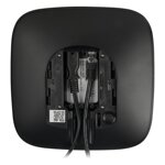 Hub 2 4G Jeweller - Vista posteriore, versione nera, con dettagli del sistema antisabotaggio