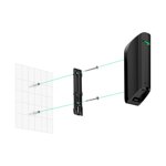 MotionProtect Curtain - Installazione intuitiva del sensore wireless bianco e nero con supporto SmartBracket