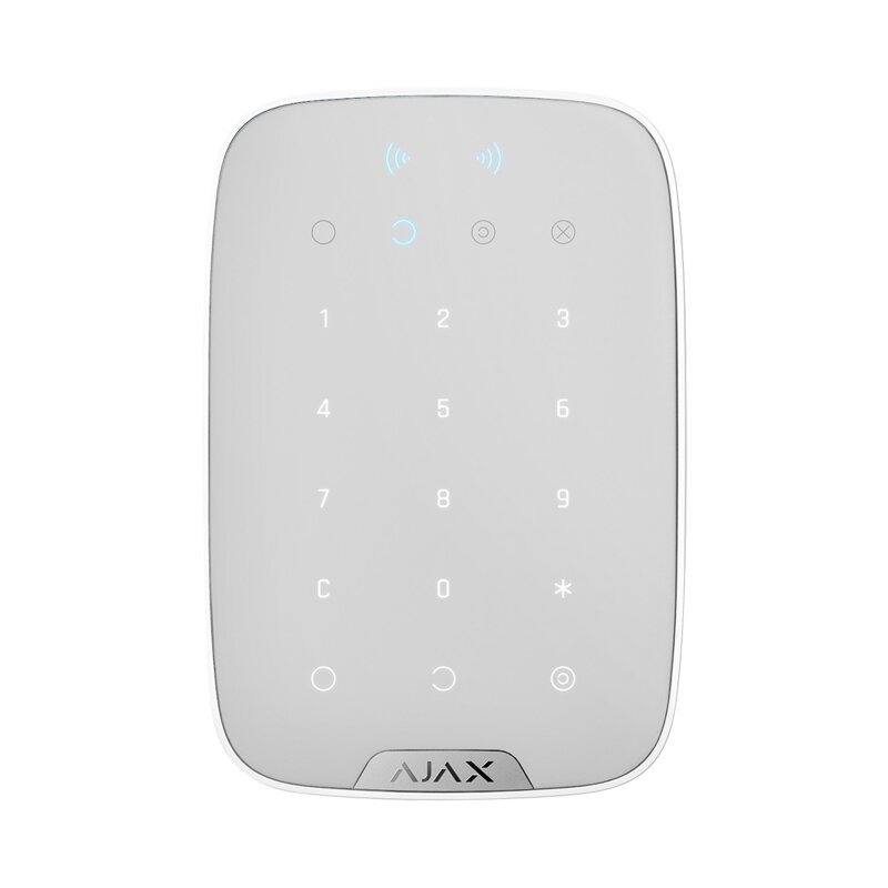 KeyPad Plus Jeweller Ajax bianca vista frontale