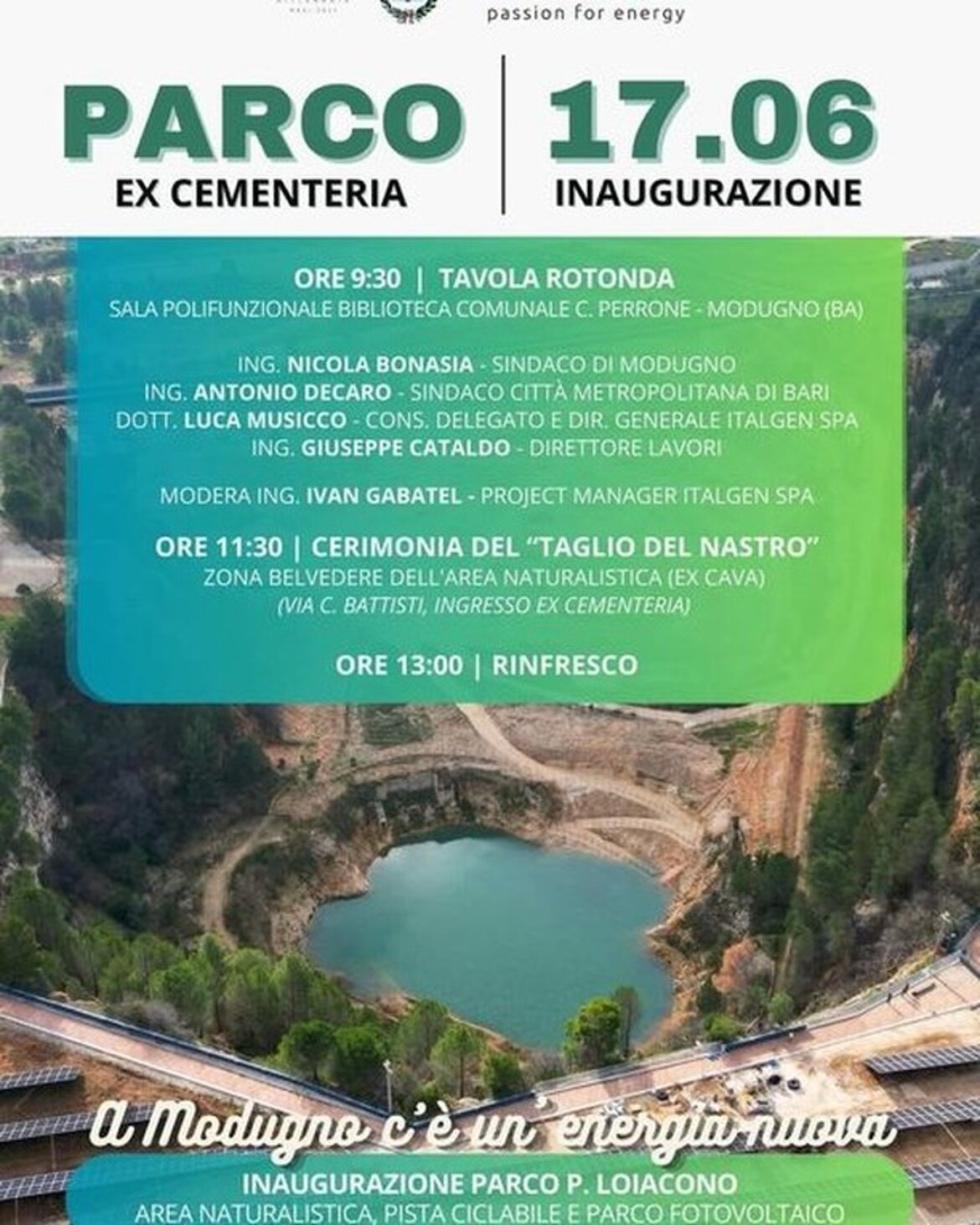 Recupero ex cava calcare Modugno BA - ITALGEN SPA