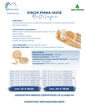 dischi pmma huge - 1