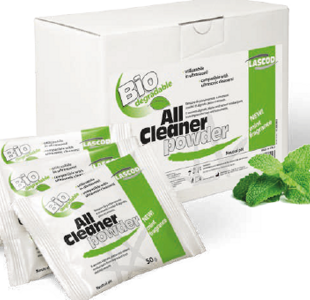 Polvere per pulizia porta impronta