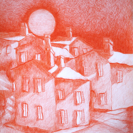 Filtro d'Autunno Pastelli su carta, formato A3