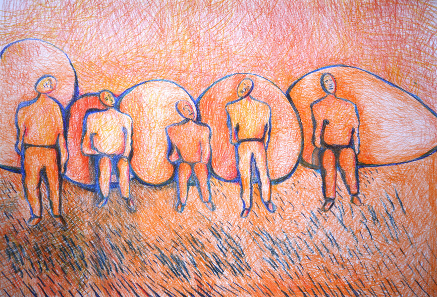 Pastelli su carta, formato A3