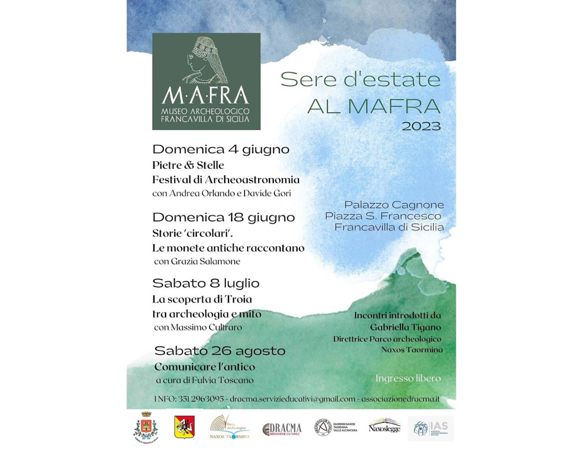 Sere d'estate al MAFRA Incontri per il grande pubblico tra scienza e comunicazione culturale Sere d'estate al MAFRA Incontri per il grande pubblico tra scienza e comunicazione culturale