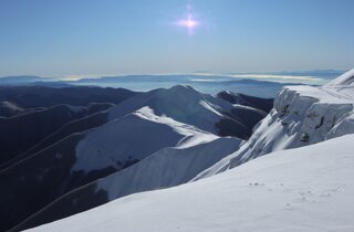 monte la nuda innevato