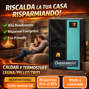 termostufe legna pellet