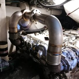 LINEA SCARICO COMPLETA AZIMUT 68S / MTU 1300HP LINEA SCARICO COMPLETA AZIMUT 68S / MTU 1300HP