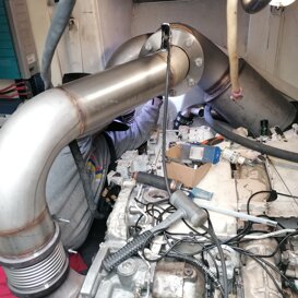 LINEA SCARICO COMPLETA AZIMUT 68S / MTU 1300 HP LINEA SCARICO COMPLETA AZIMUT 68S / MTU 1300 HP