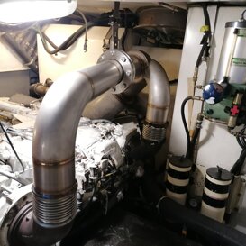 LINEA SCARICO COMPLETA AZIMUT 68S / MTU 1300 HP LINEA SCARICO COMPLETA AZIMUT 68S / MTU 1300 HP