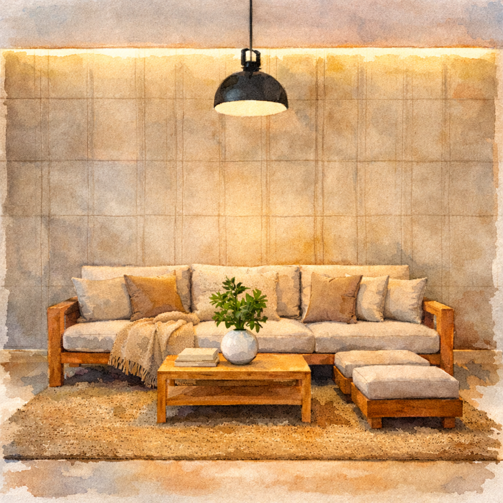 Rivestire le pareti del living