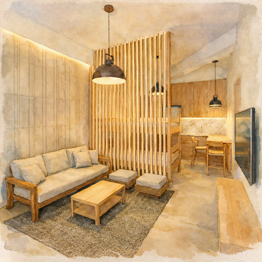 Concept Project per una serie di piccoli appartamenti a schiera