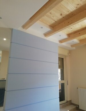 Realizzazione solaio in legno e finitura interna