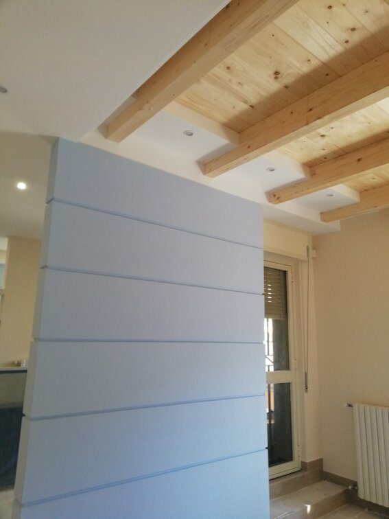 Realizzazione solaio in legno e finitura interna